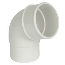 OFFSET BEND 92 1/2o HALF ROUND RB1 WHITE