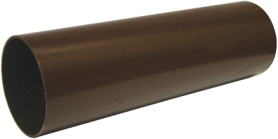 FLOPLAST 68mm ROUND DOWNPIPE BROWN RP2.5mtr