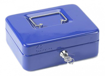 STERLING CASH BOX 250 X 180 X 90 BLUE CB03