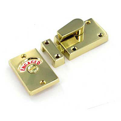 TOILET DOOR INDICATOR BOLT BRASS