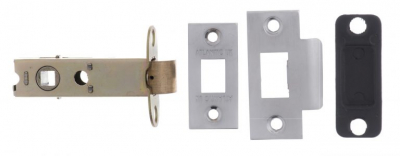 76mm Heavy Duty Bolt Through Tubular Latch Satin Chrome