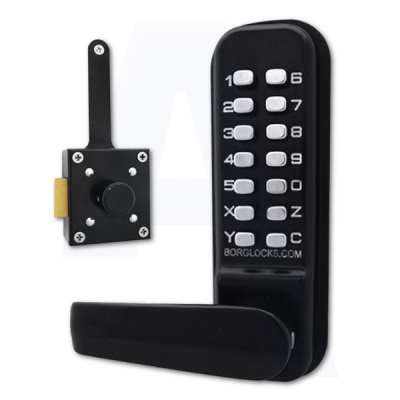 BORG BL4409 WOODEN GATE DIGITAL LOCK WITH SLAM LATCH