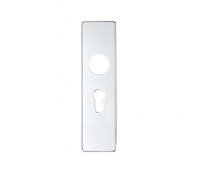 Zoo Hardware ZAA1P Euro Cover Plates 178x44mm Satin Aluminium 47.5mm