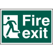 FIRE EXIT MAN LEFT SAV 400mm x 200mm