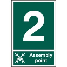 ASSEMBLY POINT 2 PVC 200mm x 300mm