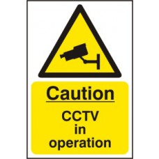 CAUTION  CCTV IN OPERATION RPVC 200mm x 300mm