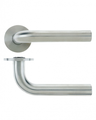 VIER 21mm RADIUS LEVER ON ROSE (VS050S) STAINLESS STEEL