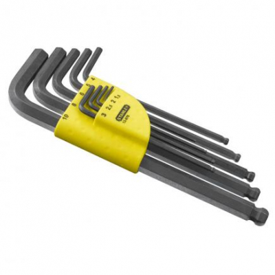 STANLEY STA069257 BALL END HEXAGON KEYS 12 PIECE SET