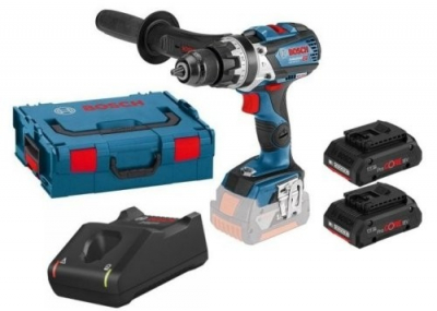 BOSCH GSB18V-110 COMBI DRILL 2 X 4.0AH 06019G0376