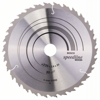BOSCH SPEEDLINE CIRCULAR SAW BLADE 2608640807 235x30/25x30T