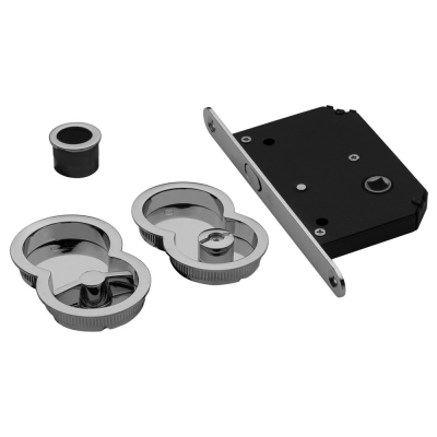 Carlisle Glass ART85B Otto Figure 8 Sliding Door Flush WC Lock Set
