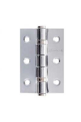 Atlantic 3Inch Ball Bearing Hinge Polished Stainless Steel