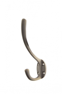 AHCHMA Traditional Hat & Coat Hook Matt Antique Brass