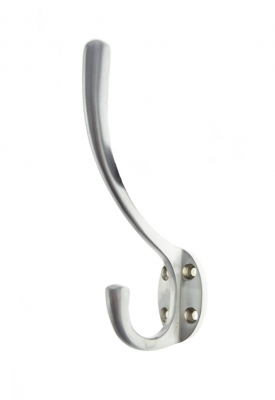 AHCHSC Traditional Hat & Coat Hook Satin Chrome