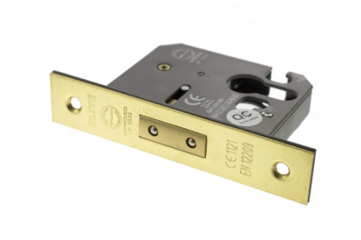 ALKDEADE3PB 3Inch Euro Deadlock Polished Brass