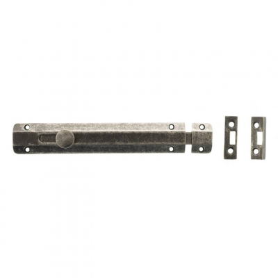 ASB8DS 8Inch Surface Door Bolt Distressed Silver