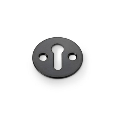 A&W Standard Profile Victorian Escutcheon Black Powder Coat AW399BLK