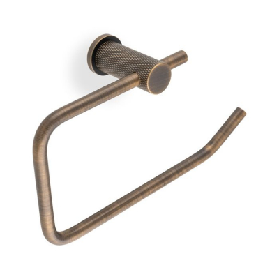 Brunel Diamond Knurled Toilet Roll Holder AW450AB Antique Brass