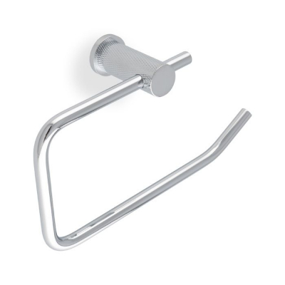 Brunel Diamond Knurled Toilet Roll Holder AW450PC Polished Chrome