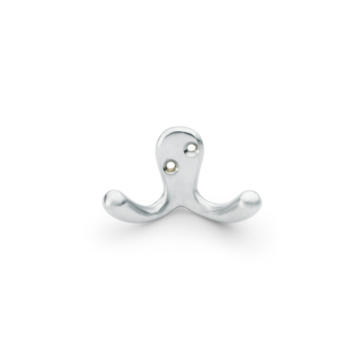AW773SC Victorian Double Robe Hook Satin Chrome