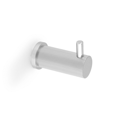 AW776PC Brunel Reeded Coat Hook Polished Chrome