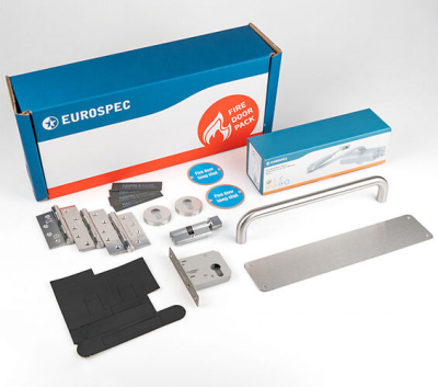 EUROSPEC RESIDENTIAL FIRE DOOR PACK PUSH/PULL UK LOCKABLE FDPR1